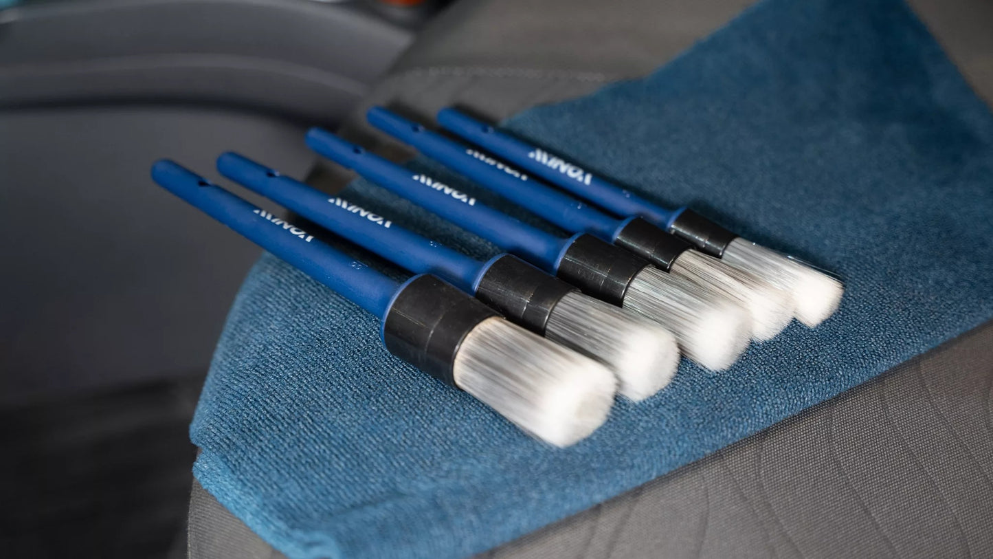 Kit de Pinceles para Detallado Automotriz Interior | Limpieza Profesional sin Rayar