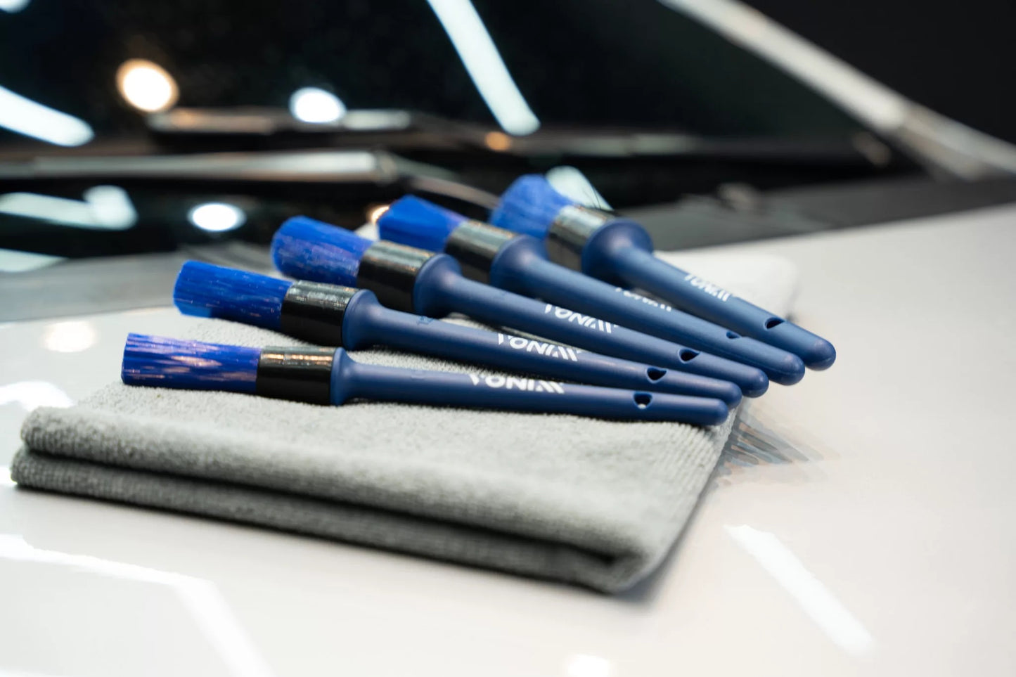 Kit de Pinceles para Detallado Automotriz Exterior | Limpieza Profunda y Precisa
